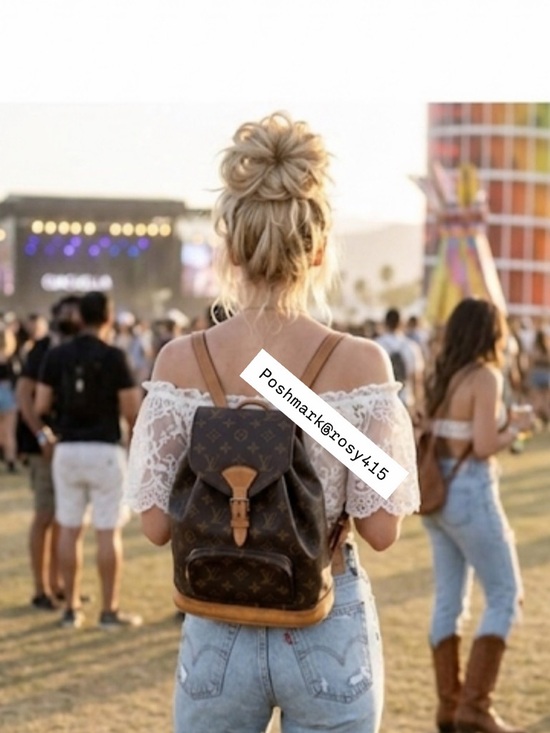 Louis Vuitton Handbags - Louis Vuitton backpack montsouris LV monogram bag mm vintage designer backpack
